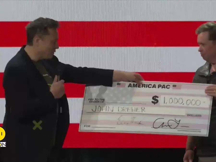 Musk charged with duping voters with $1 million election lottery