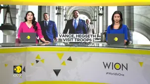 US vice president JD Vance heckled during visit to national guard troops in Washington DC 