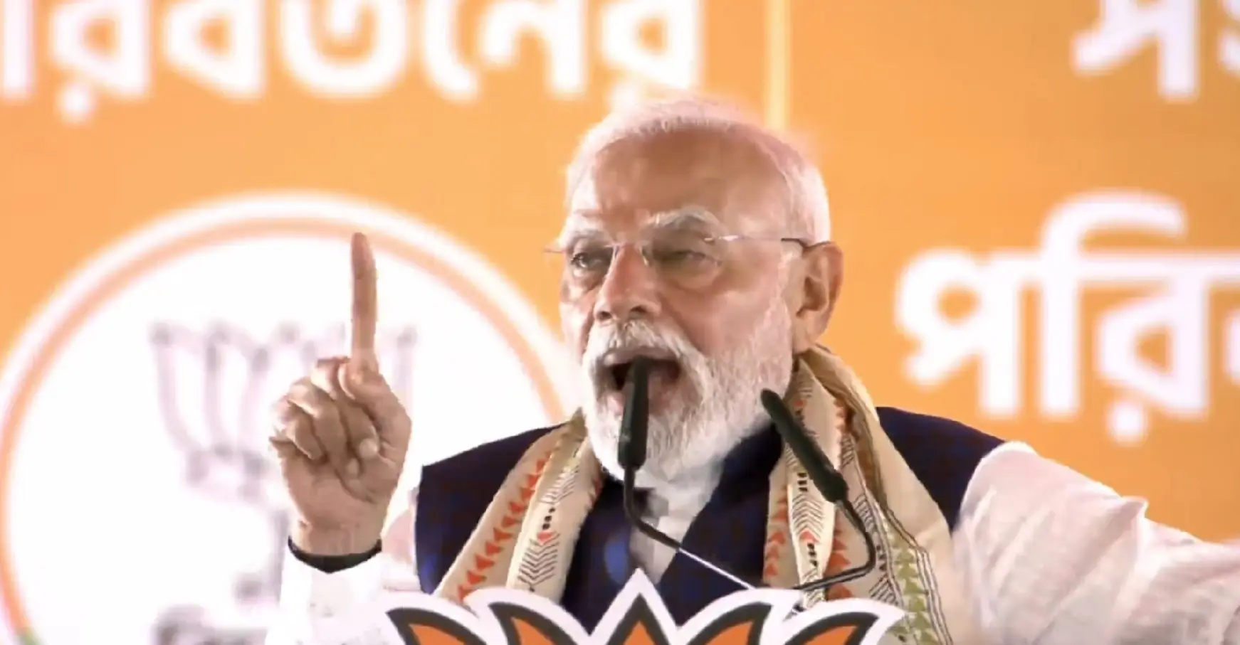 ‘Demography being changed in border areas’: PM Modi slams TMC, Congress over illegal immigration