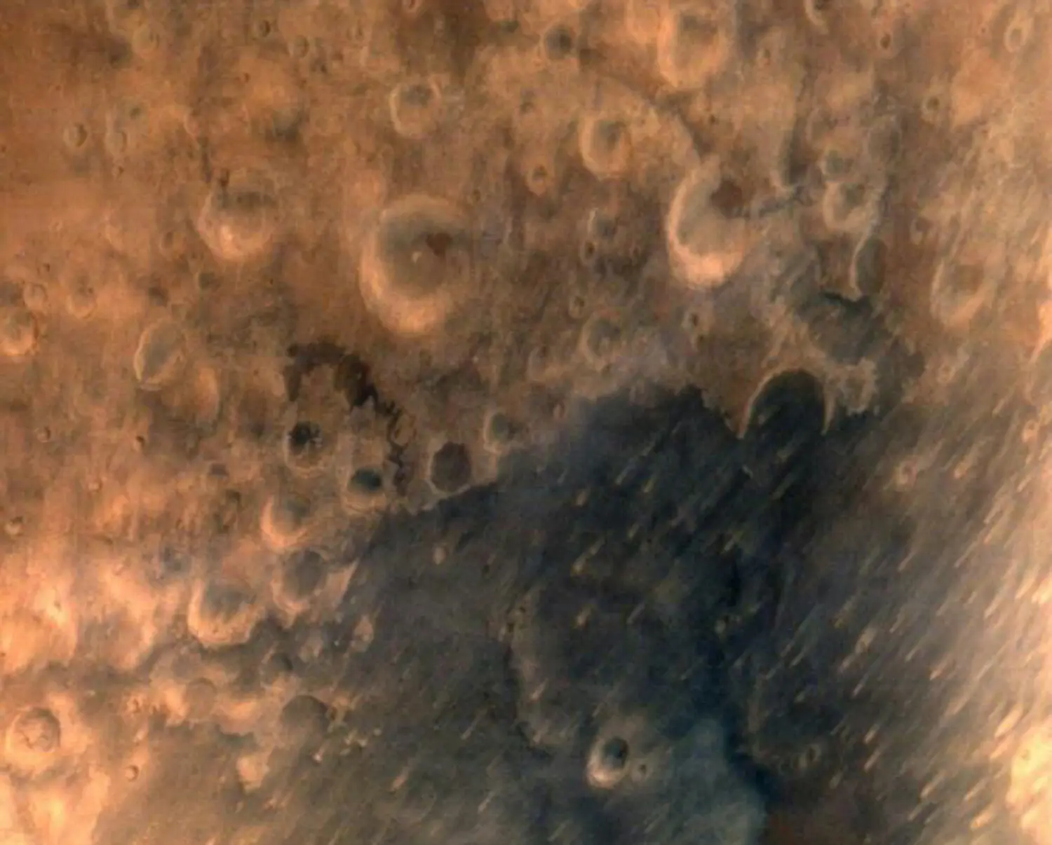 Mangalyaan (Mars Orbiter Mission): A photo of Mars taken by Mangalyaan