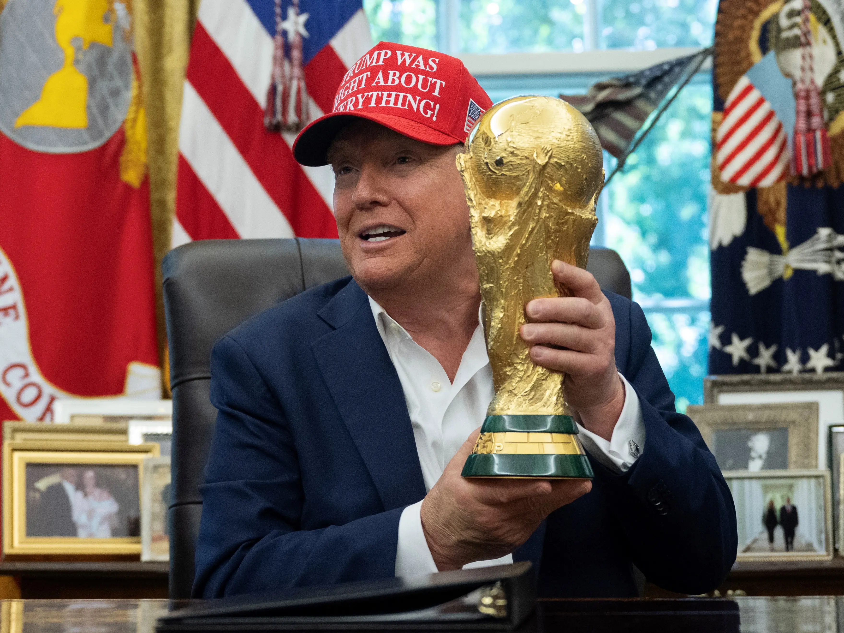 Trump’s gold obsession: President tried to snag FIFA’s World Cup trophy for his Oval Office, snubbed by FIFA President Trump’s gold obsession: President tried to snag FIFA’s World Cup trophy for his Oval Office, snubbed by FIFA President