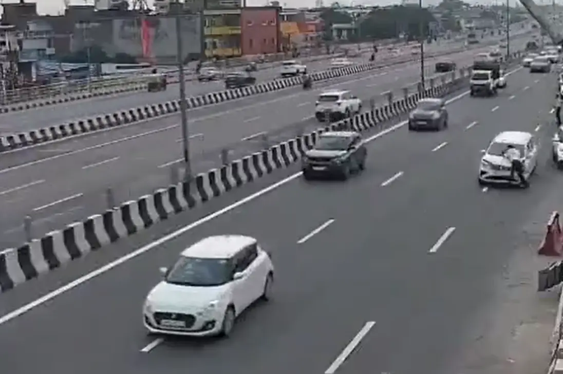 Shocking VIDEO: Speeding car mows down traffic cop on Delhi-Meerut Expressway