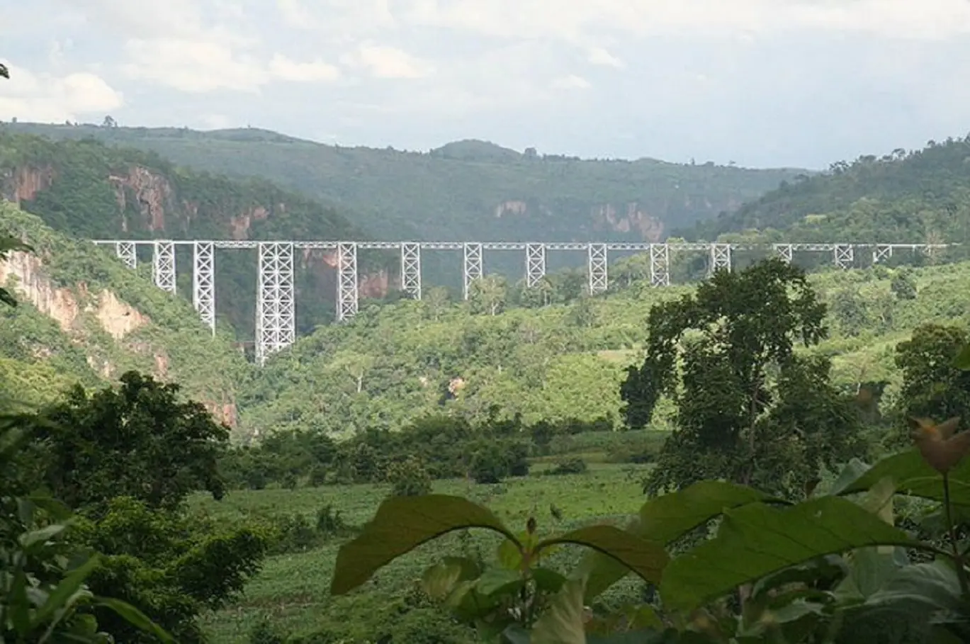 Myanmar’s landmark bridge, once the world’s tallest rail viaduct, destroyed in fighting