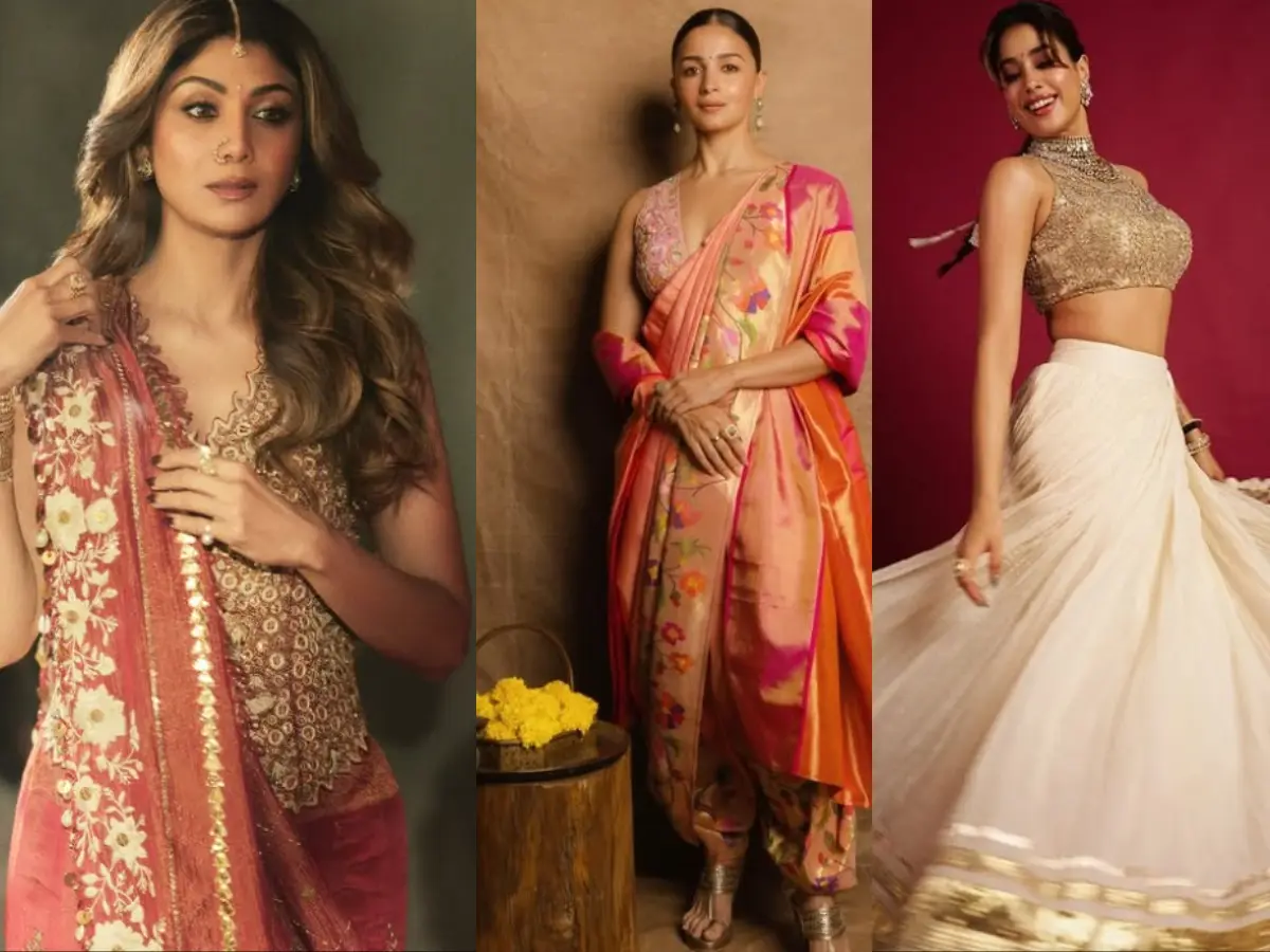 Celeb-inspired looks for Ganesh Chaturthi 2025: Alia Bhatt to Ananya Panday