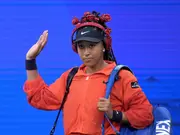 Naomi Osaka US Open 2025 outfit: Sparkly roses in ponytail and a 'Billie Jean' Labubu doll