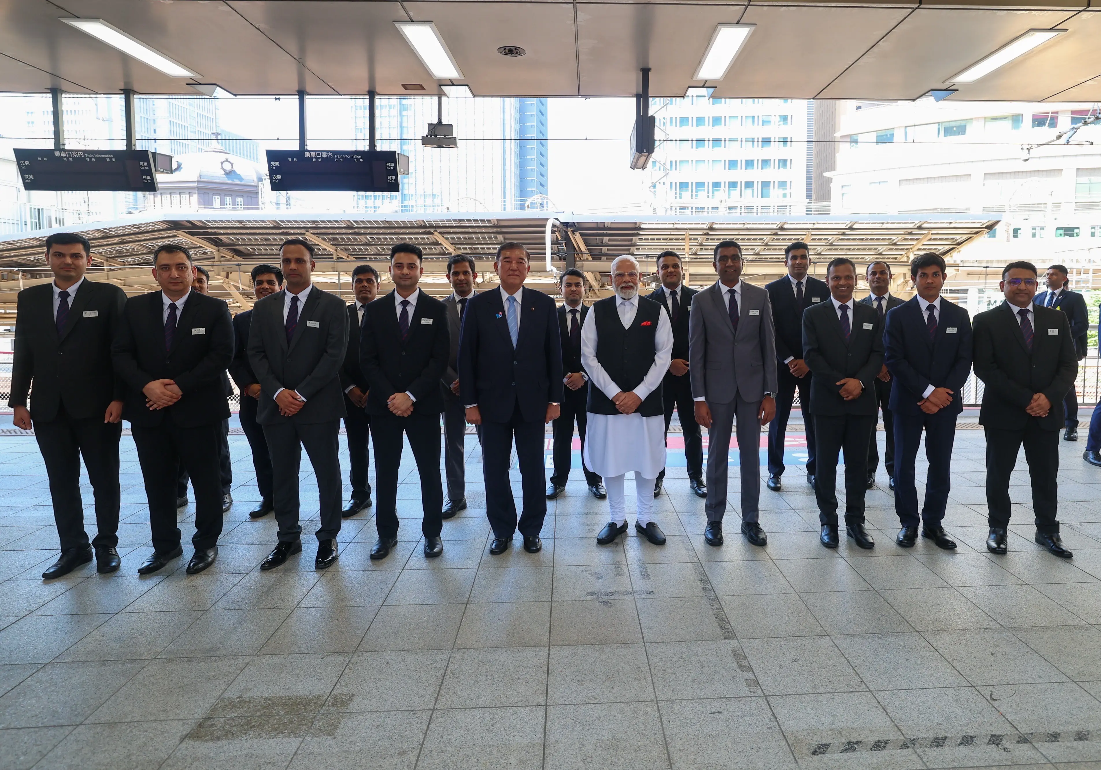 PM Modi meets Indian locomotive pilots