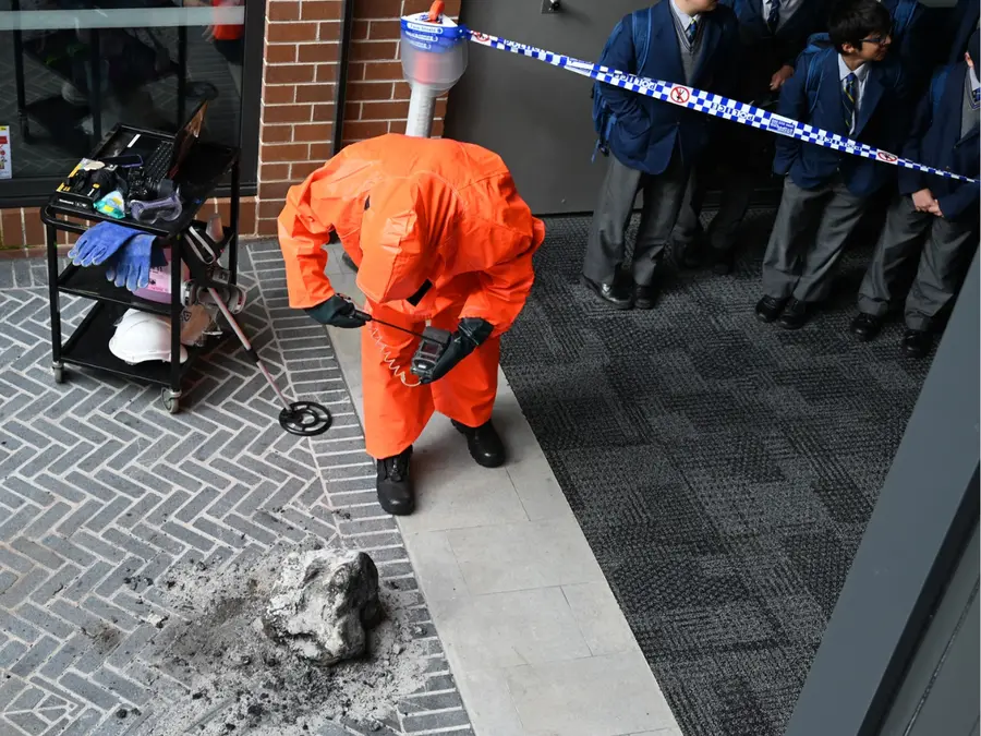 Meteorite sparks chaos at Australian school as hazmat team arrives. It turned out to be...