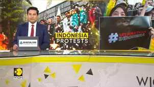 Indonesia protest: Hundreds of students stage protest in front of parliament building 