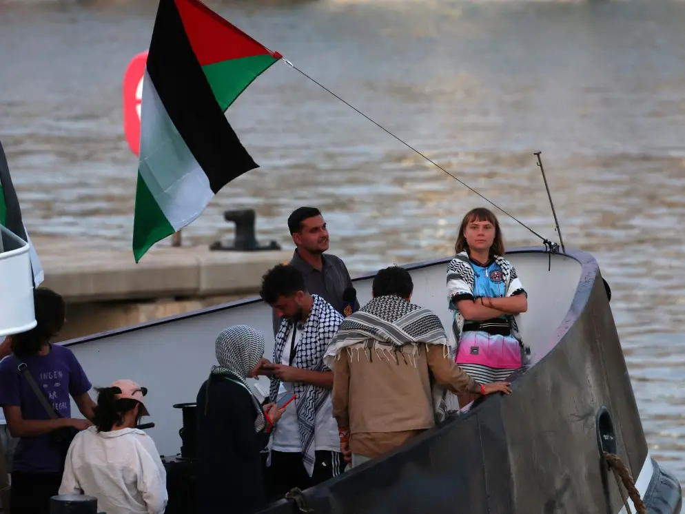 Greta Thunberg's Gaza-bound flotilla catches fire after alleged 'drone strike'. Did Israel attack her ship? Greta Thunberg's Gaza-bound flotilla catches fire after alleged 'drone strike'. Did Israel attack her ship?