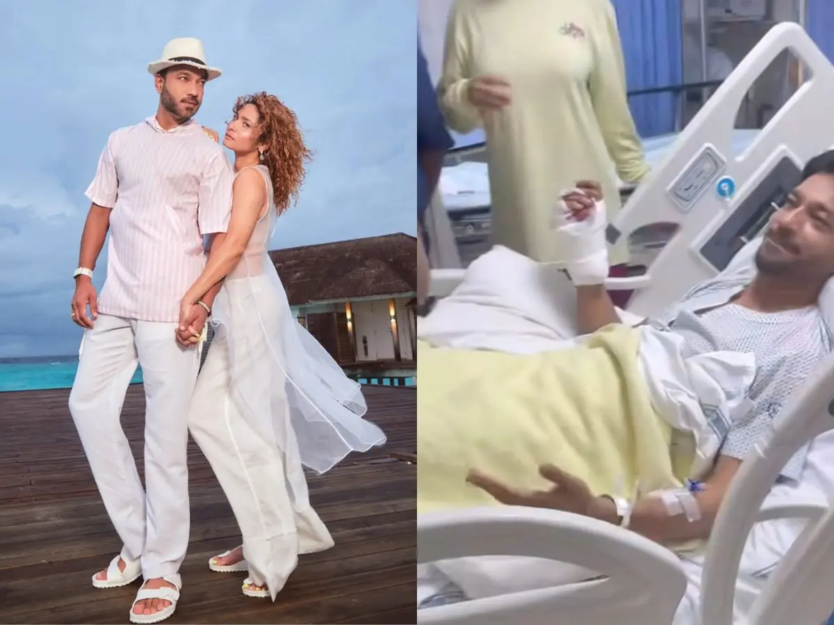 Ankita Lokhande’s husband Vicky Jain injured, hospital video sparks concern online Ankita Lokhande’s husband Vicky Jain injured, hospital video sparks concern online
