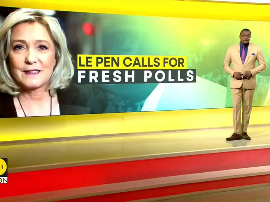 French Far-Right Leader Marine Le Pen Demands Dissolution of Parliament 