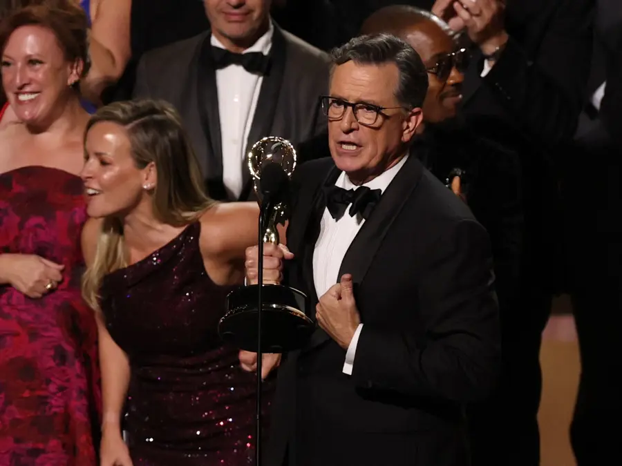 Emmy Awards 2025: Stephen Colbert receives standing ovation, addresses his Late show's cancellation