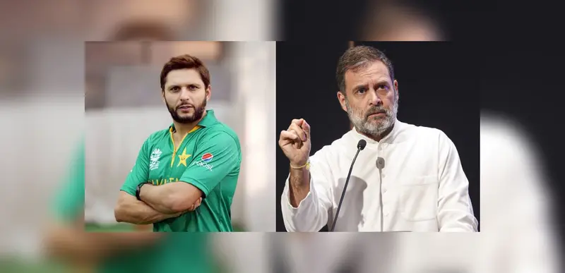 Former Pak cricketer Shahid Afridi’s praise lands Rahul Gandhi in BJP crosshairs Former Pak cricketer Shahid Afridi’s praise lands Rahul Gandhi in BJP crosshairs