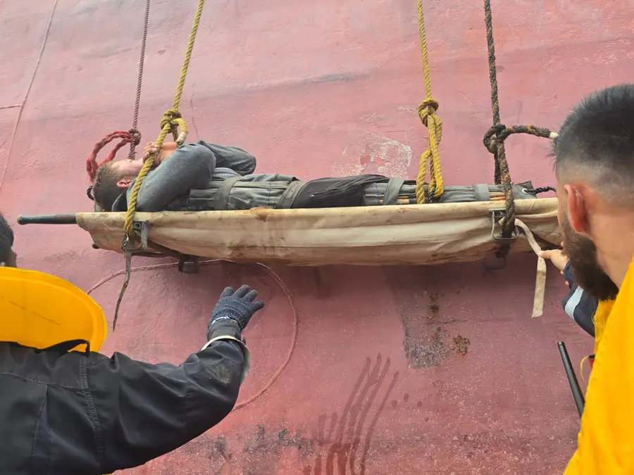 Indian Coast Guard evacuates injured Syrian crew from Cargo ship