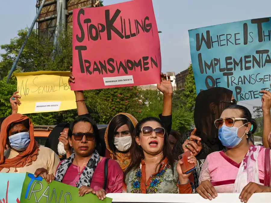 Public fury in Pakistan after three transgender women shot dead and left on roadside in Karachi