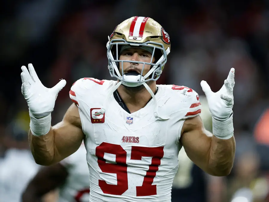 49ers DE Nick Bosa to miss rest of season after suffering torn knee ligaments