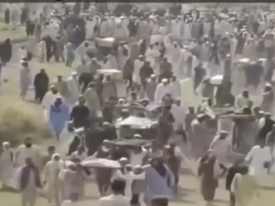 Mass funeral in Pakistan after military bombs Khyber Pakhtunkhwa village killing 30