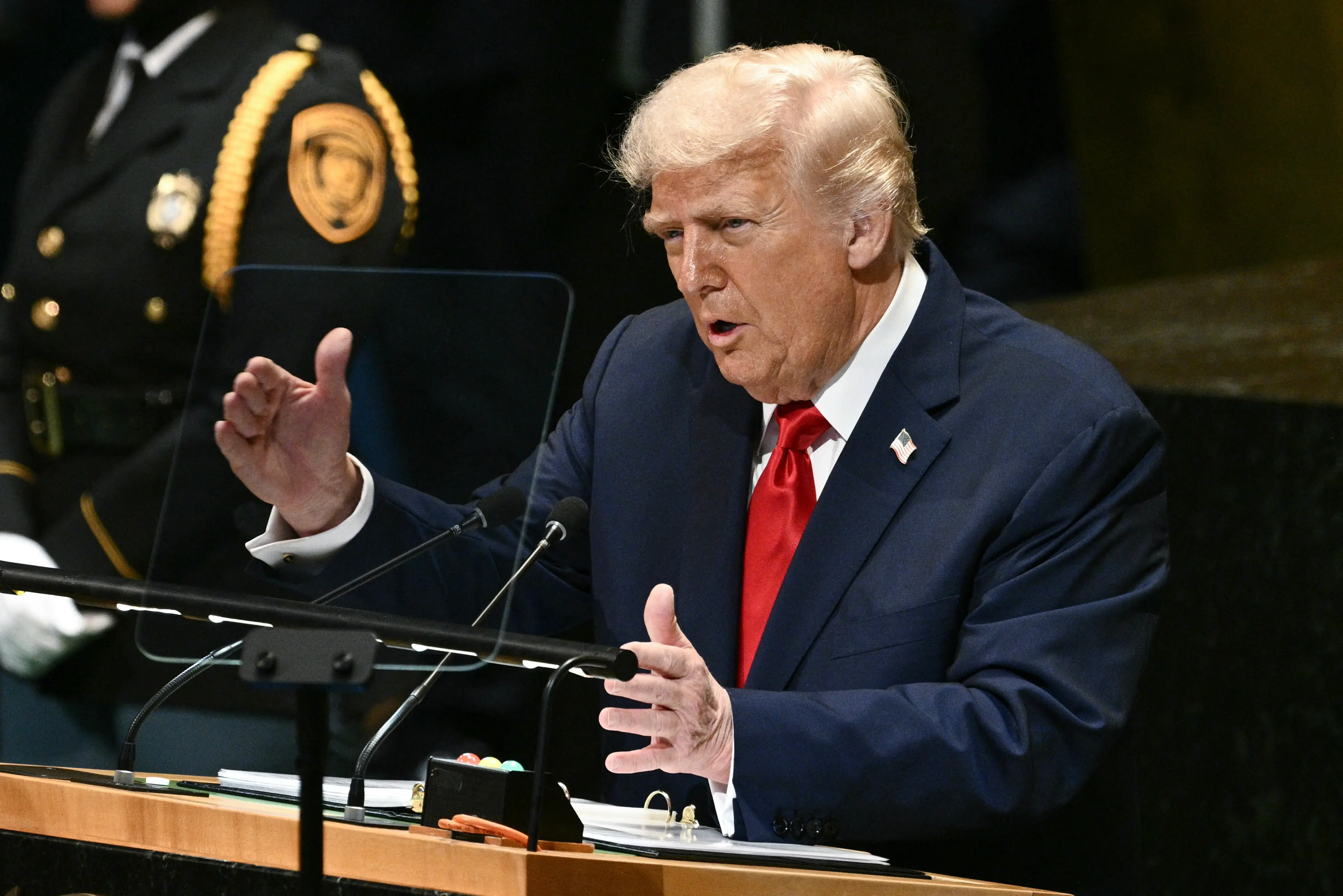 'Climate change is the GREATEST CON job', says Donald Trump at UNGA