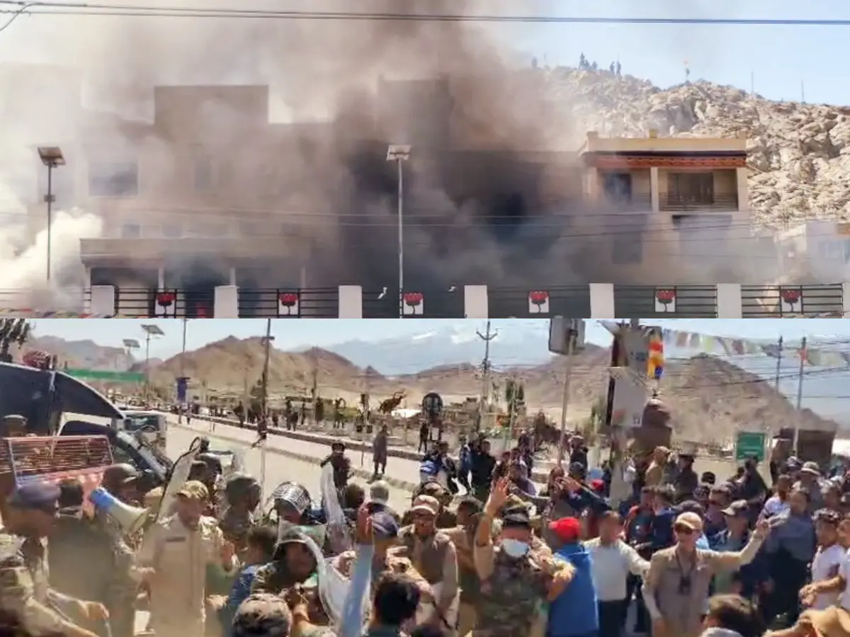 Clashes with police, stone pelting, fire at BJP office and 4 dead: Why is Gen Z protesting in Ladakh?