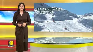France: Early Snow Arrives in Southern Alps, Snowfall At an Altitude of 2000 M  