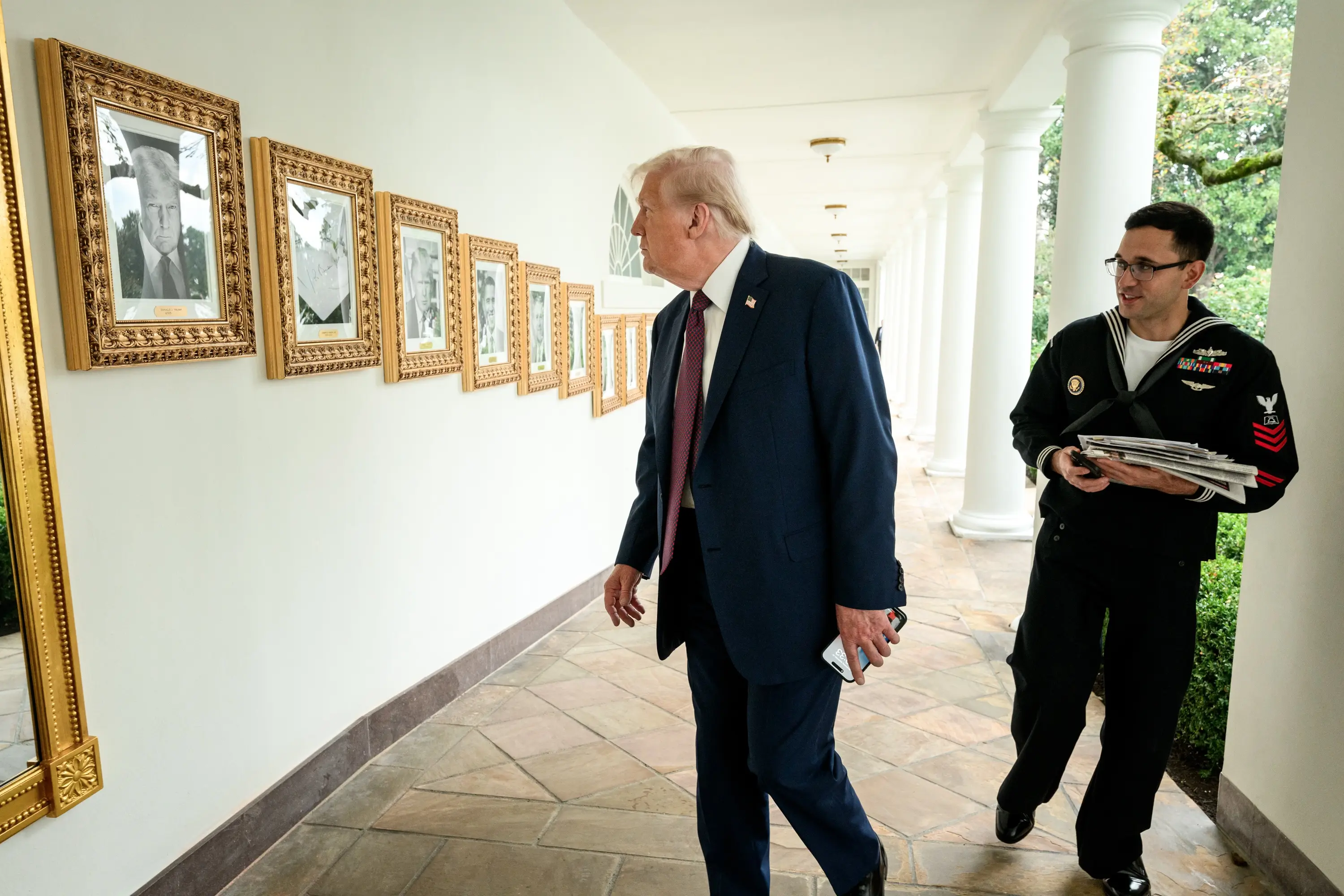 White House displays 'Presidential Walk of Fame' — But Joe Biden gets autopen portrait