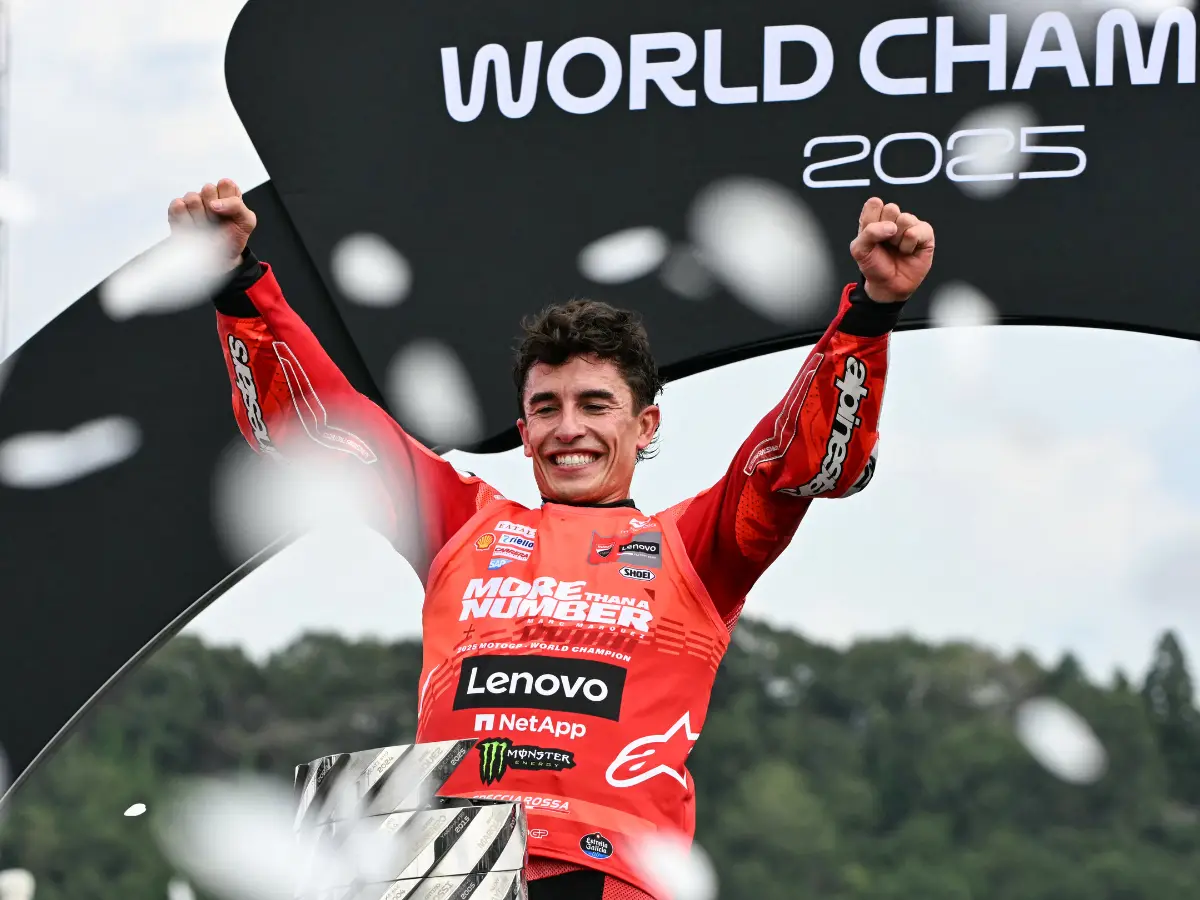 Emotional Marc Marquez wins seventh MotoGP world championship Emotional Marc Marquez wins seventh MotoGP world championship