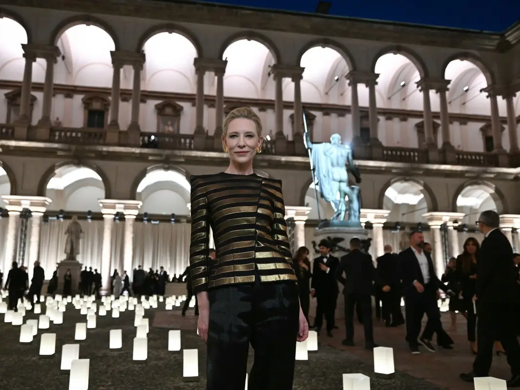 Cate Blanchett, Richard Gered and other stars turn out for Armani's final collection in Milan Cate Blanchett, Richard Gered and other stars turn out for Armani's final collection in Milan