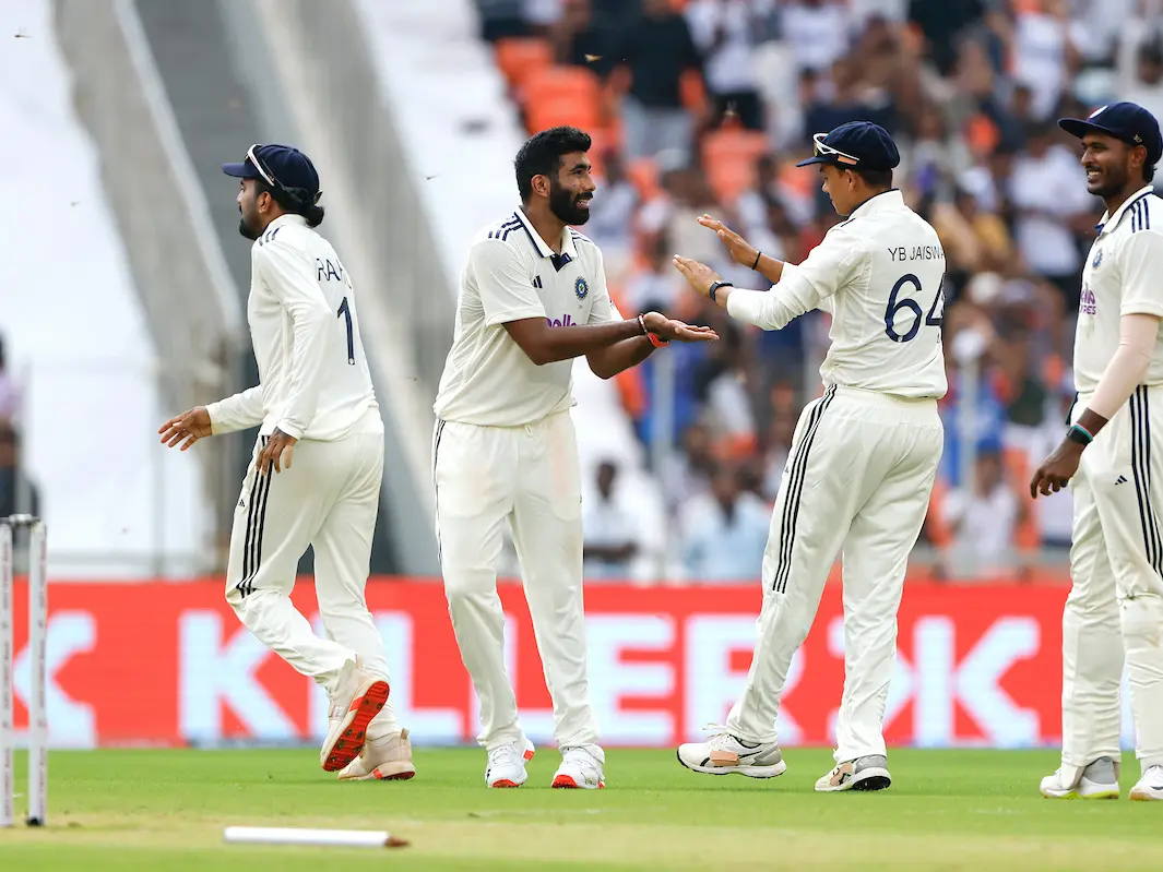 IND vs WI, 1st Test: Red-ball Bumrah leaves batters hanging dry with searing yorkers in cloudy Ahmedabad - WATCH IND vs WI, 1st Test: Red-ball Bumrah leaves batters hanging dry with searing yorkers in cloudy Ahmedabad - WATCH