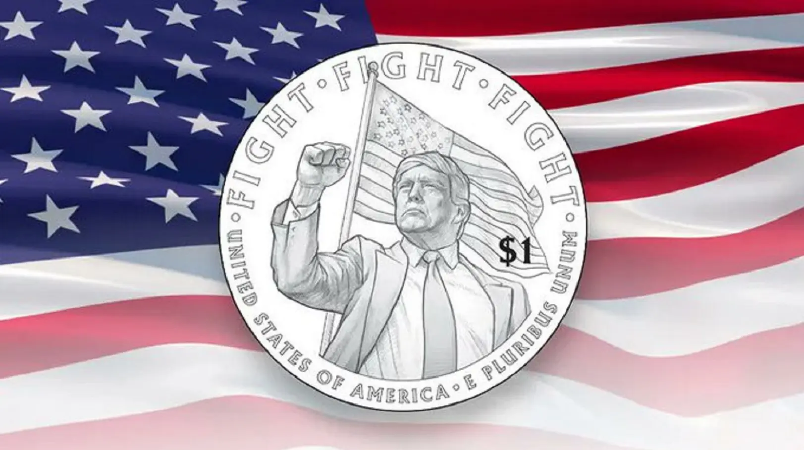 US Treasury, commemorative $1 coin, Trump, America's 250th