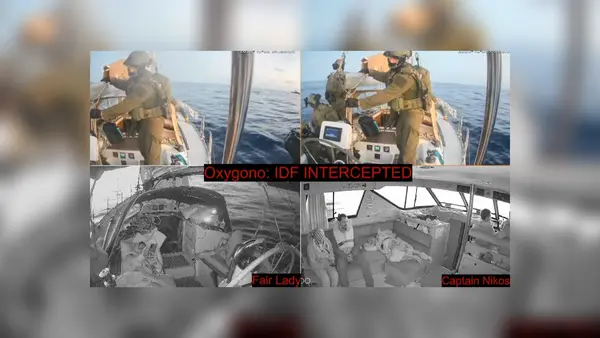 Israel once again intercepts Gaza aid flotilla — organisers reveal IDF 'illegally' boarded boats, jammed signals Israel once again intercepts Gaza aid flotilla — organisers reveal IDF 'illegally' boarded boats, jammed signals