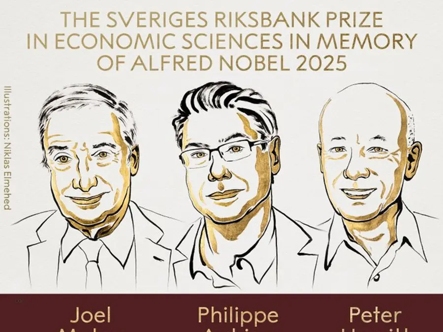 Nobel Prize 2025 in Economic Sciences: Joel Mokyr, Philippe Aghion and Peter Howitt awarded