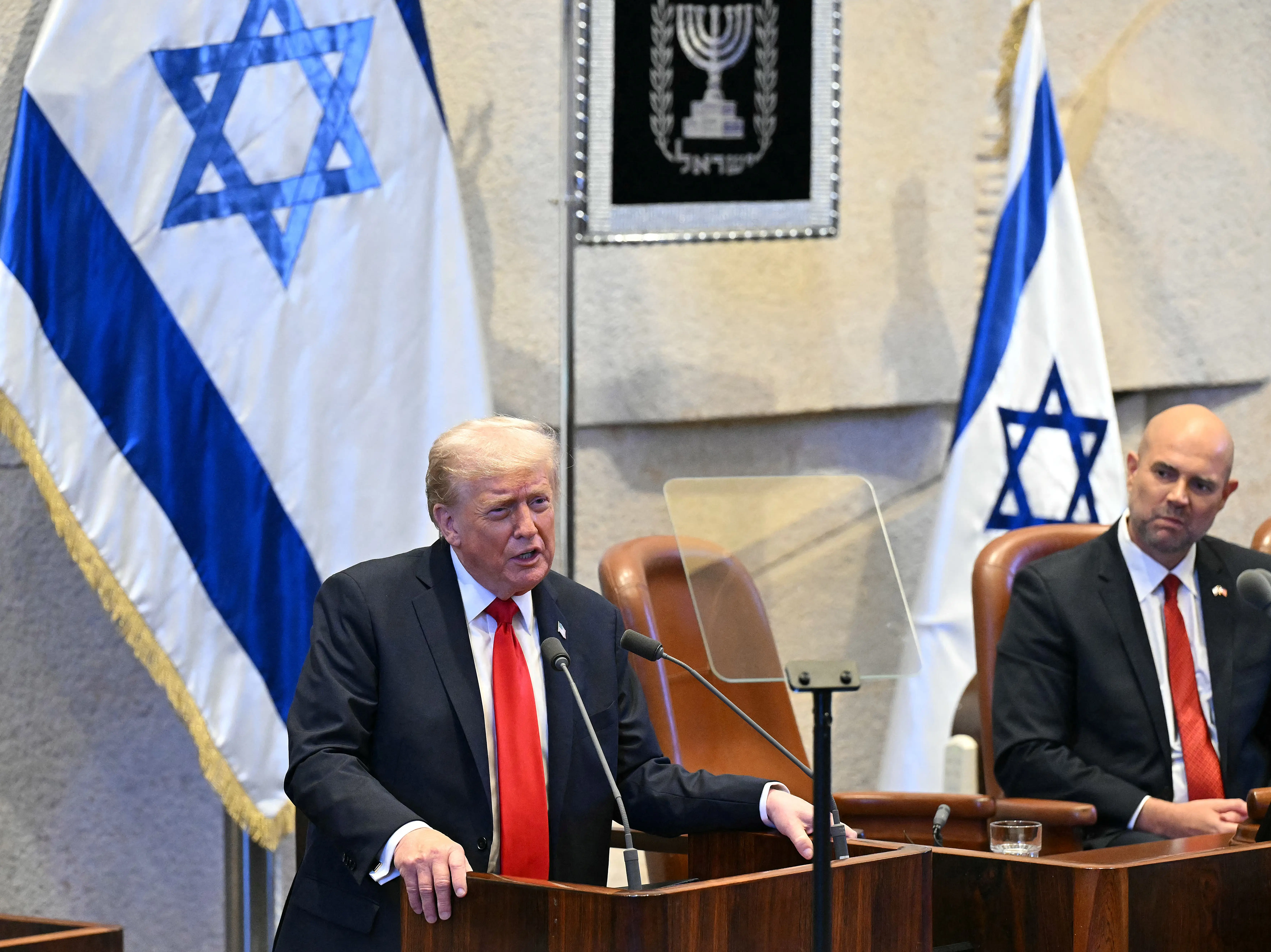WATCH | Was Trump heckled at Israeli parliament? Here’s what happened during US president’s speech at the Knesset WATCH | Was Trump heckled at Israeli parliament? Here’s what happened during US president’s speech at the Knesset