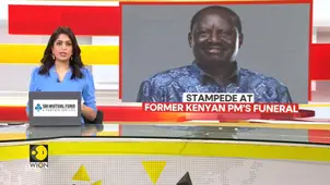 Chaos as crowds rush to view former Kenya PM Odinga's coffin, dozens injured