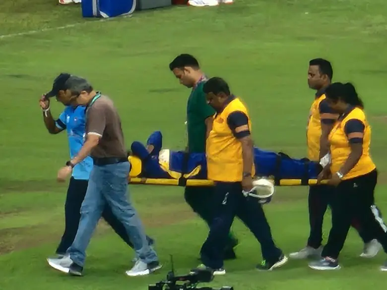 WWC 2025, SL-W vs SA-W: Vishmi Gunaratne stretchered off the field after knee injury - WATCH WWC 2025, SL-W vs SA-W: Vishmi Gunaratne stretchered off the field after knee injury - WATCH