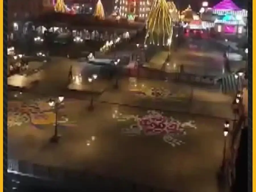 Shree Mahakaleshwar Temple illuminated with vibrant lights for Diwali 2025