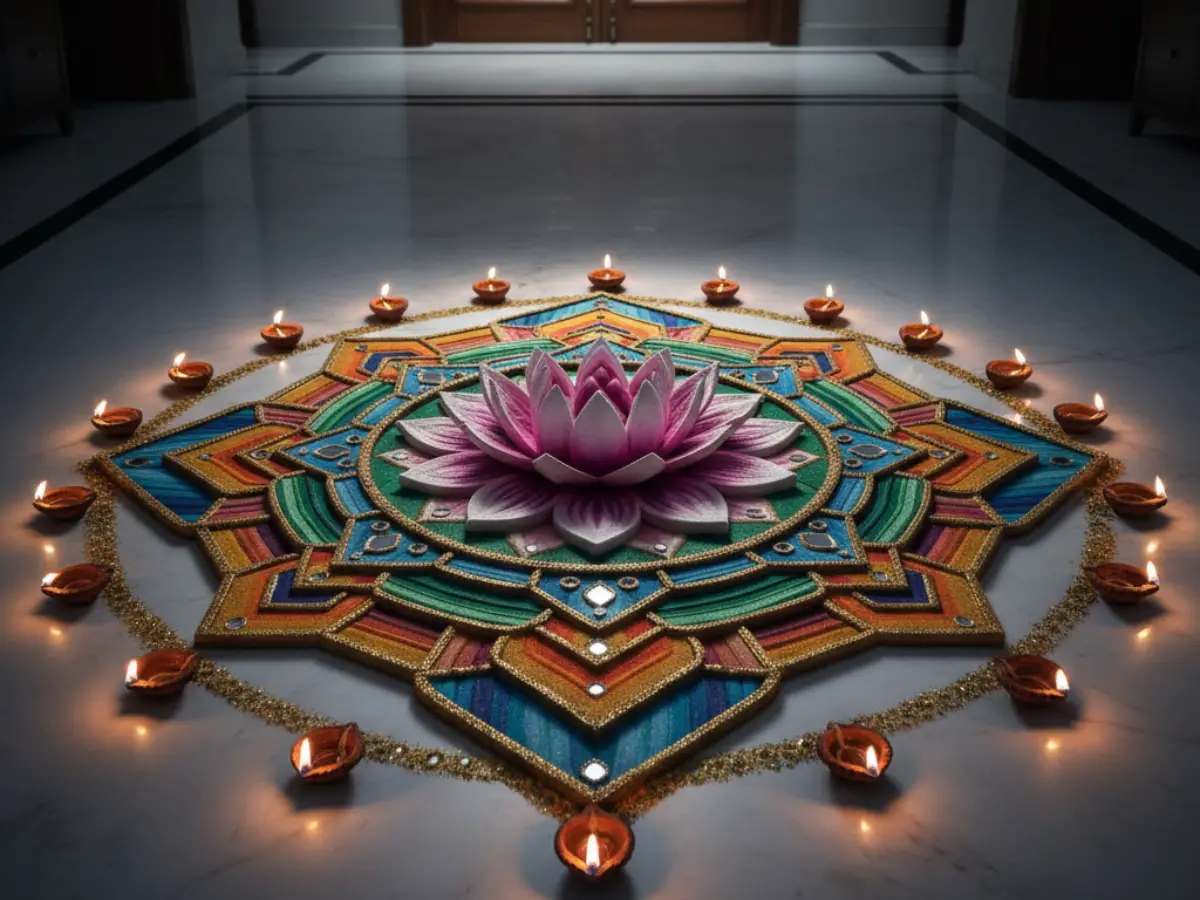 3D Rangoli