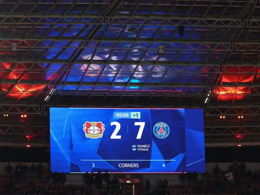 Champions League: PSG hit seven vs Leverkusen; Barcelona smash six, Arsenal crush Atletico
