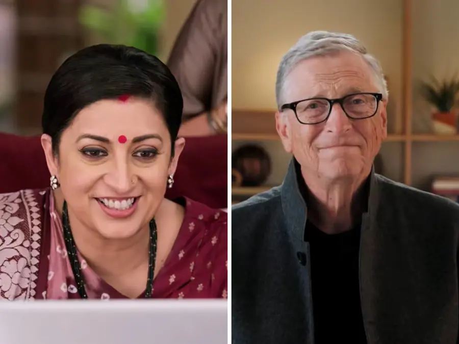 Bill Gates appears on Kyunki Saas Bhi Kabhi Bahu Thi, greets Smriti Irani with a ‘Jai Shri Krishna’