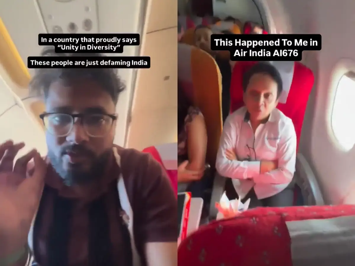 Woman threatens YouTuber for not speaking Marathi; sparks outrage on social media. Watch Woman threatens YouTuber for not speaking Marathi; sparks outrage on social media. Watch