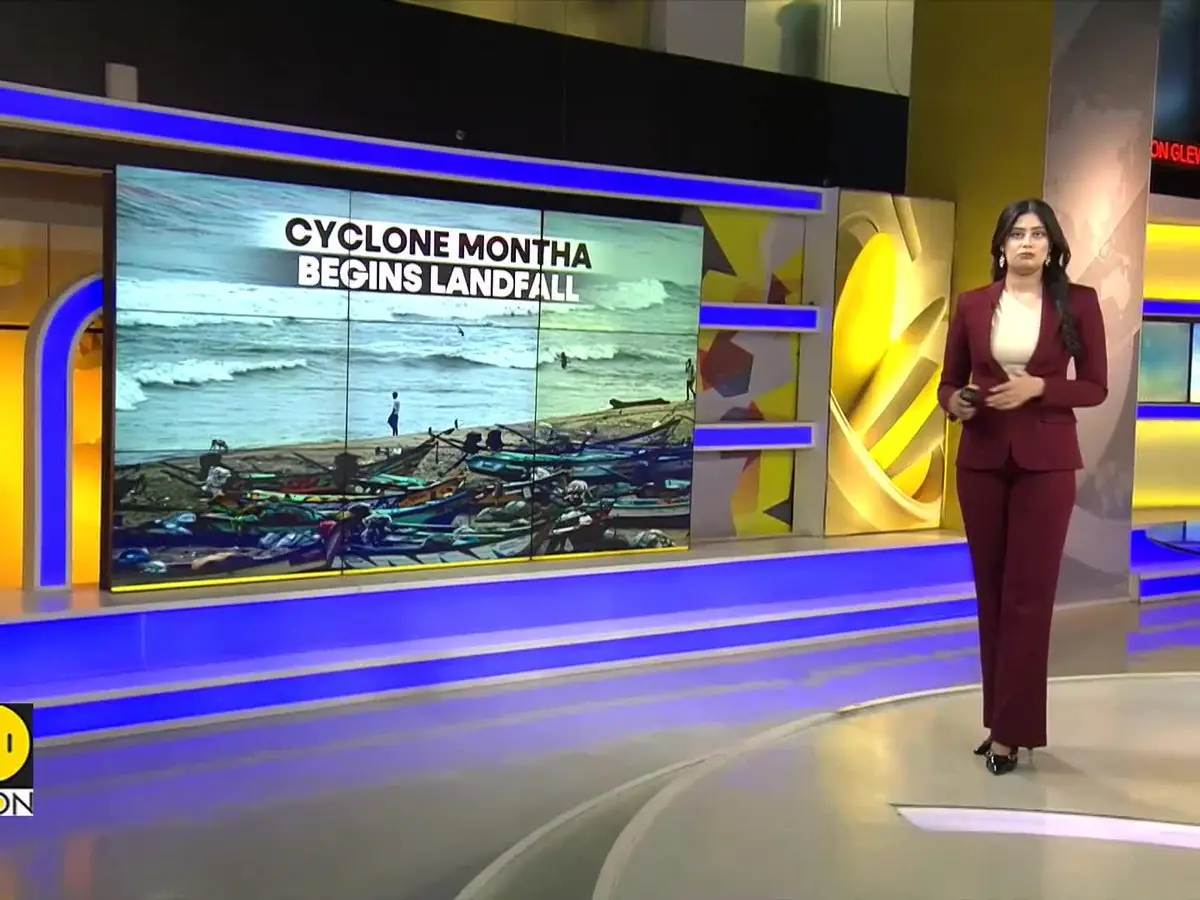 Cyclone Alert: Cyclone Montha Hits Coast | Heavy Rain and Strong Winds ...
