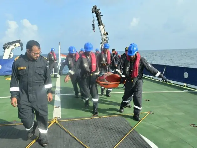 Indian Coast Guard saves injured Iranian fisher 1,500kms from Indian shores Indian Coast Guard saves injured Iranian fisher 1,500kms from Indian shores