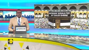 Saudi Security Officer Assaults Woman Sitting on Floor | WION 