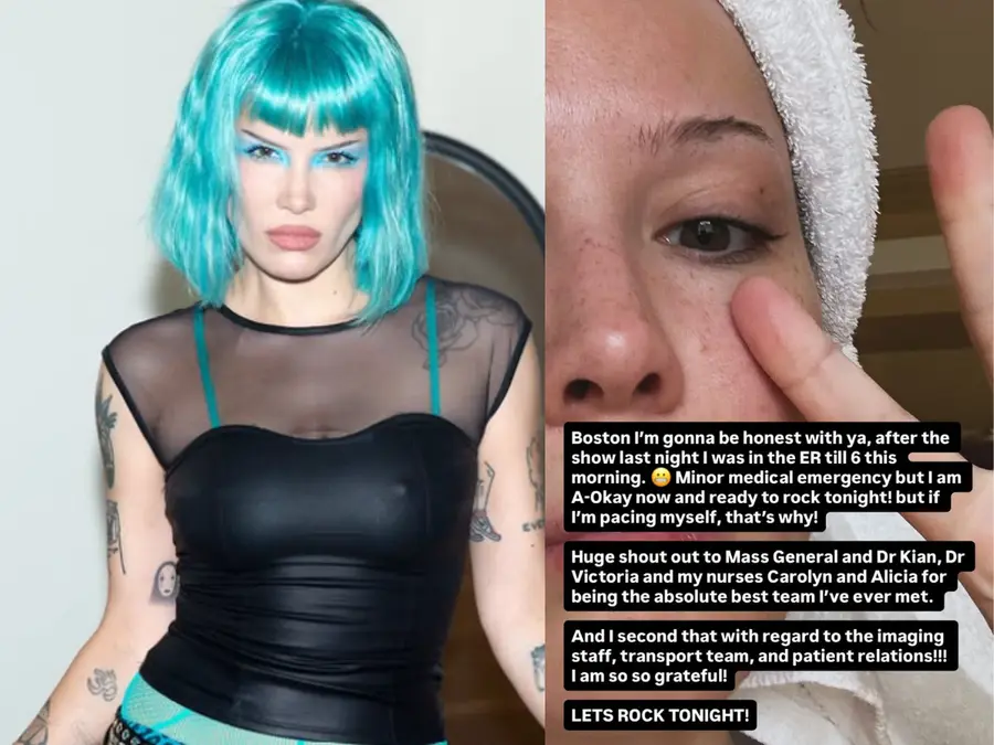 Halsey is A-Okay after an overnight hospital stay due to minor medical emergency