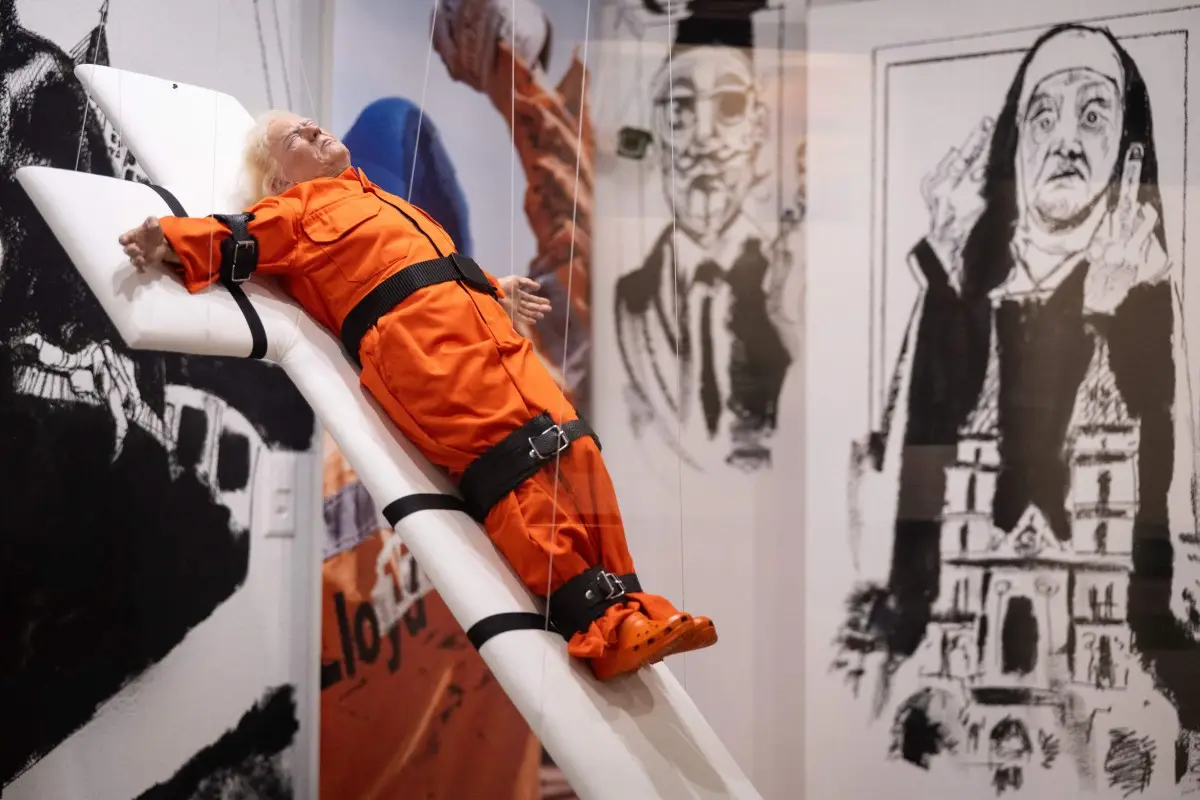 Why was the exhibition moved?