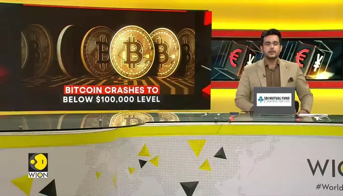 Bitcoin Crashes to Below $100,000 Level