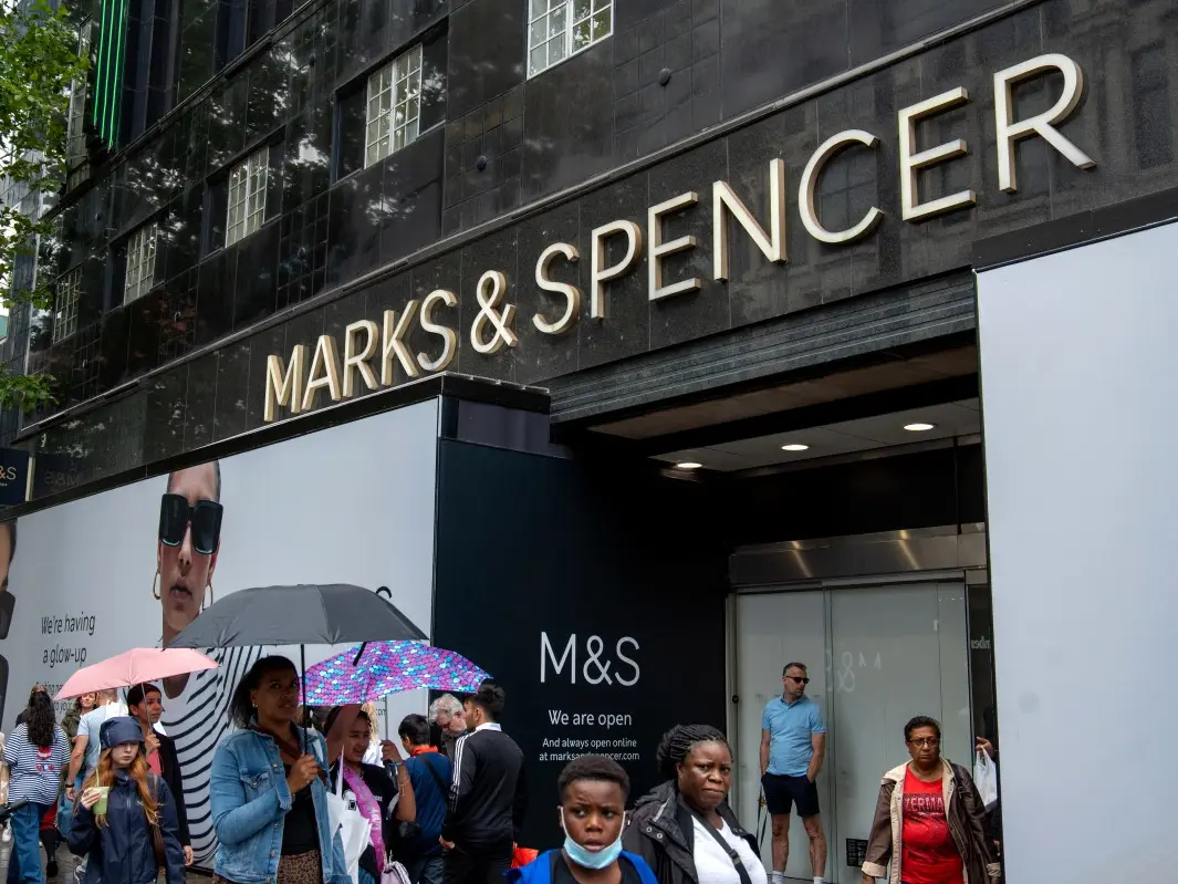British clothes company Marks and Spencer's profits plummet due to cyberattack British clothes company Marks and Spencer's profits plummet due to cyberattack
