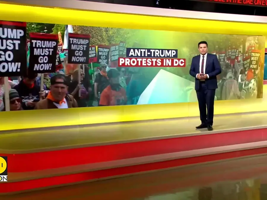 'Trump Must Go Now' Rally Marks One Year of Trump's Re-Election 