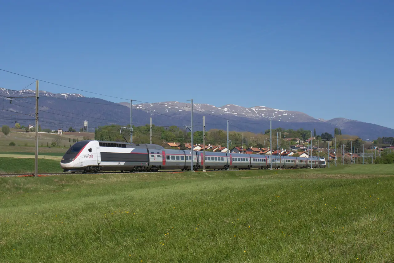 TGV POS, France - Speed: 357 mph (574 km/h) Test Speed