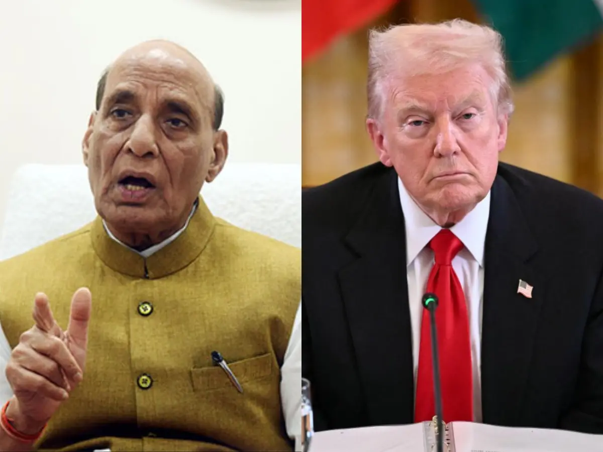 'Whether it's Pakistan or America...' Rajnath Singh reacts to Trump's claims