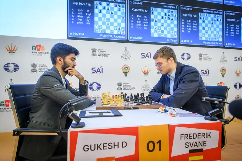 FIDE World Cup 2025: World champion Gukesh D crashes out; four Indians progress to round 4
